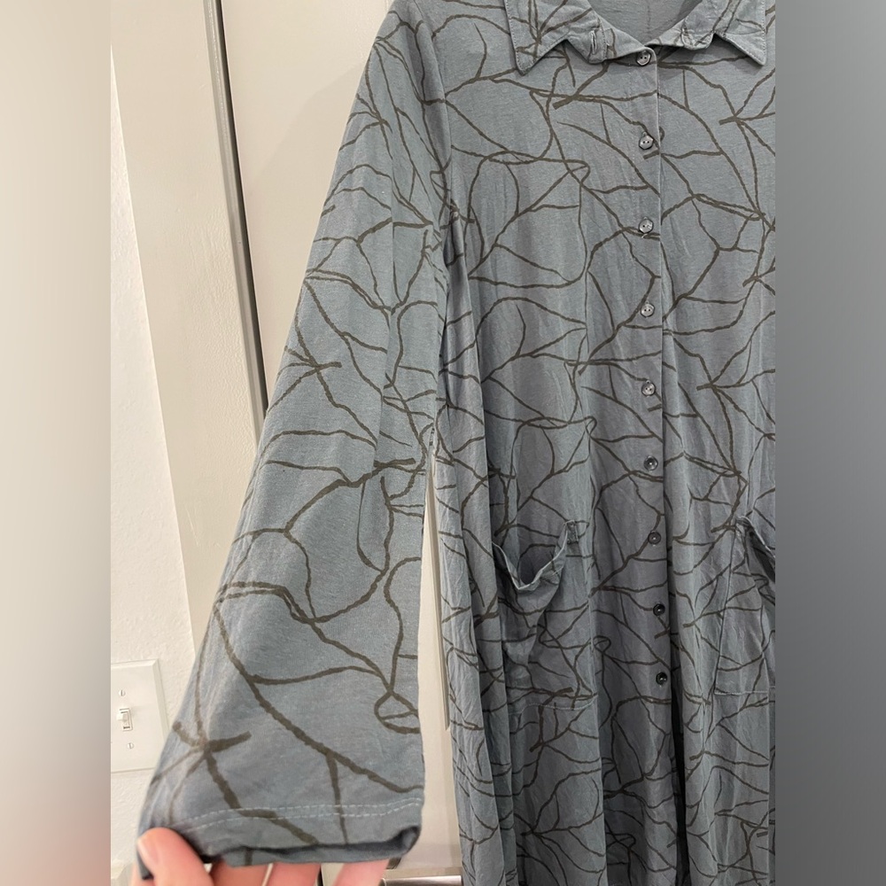 Long Button Down Tunic/Dress - Picture 4 of 6